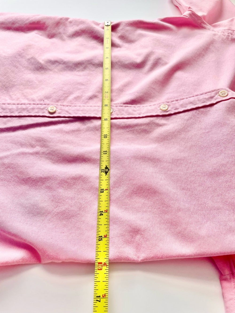 SOLD - Ralph Lauren Blue Label Pink Oxford Shirt Striped White Collar XS 2 Y2K - Picture 8 of 14